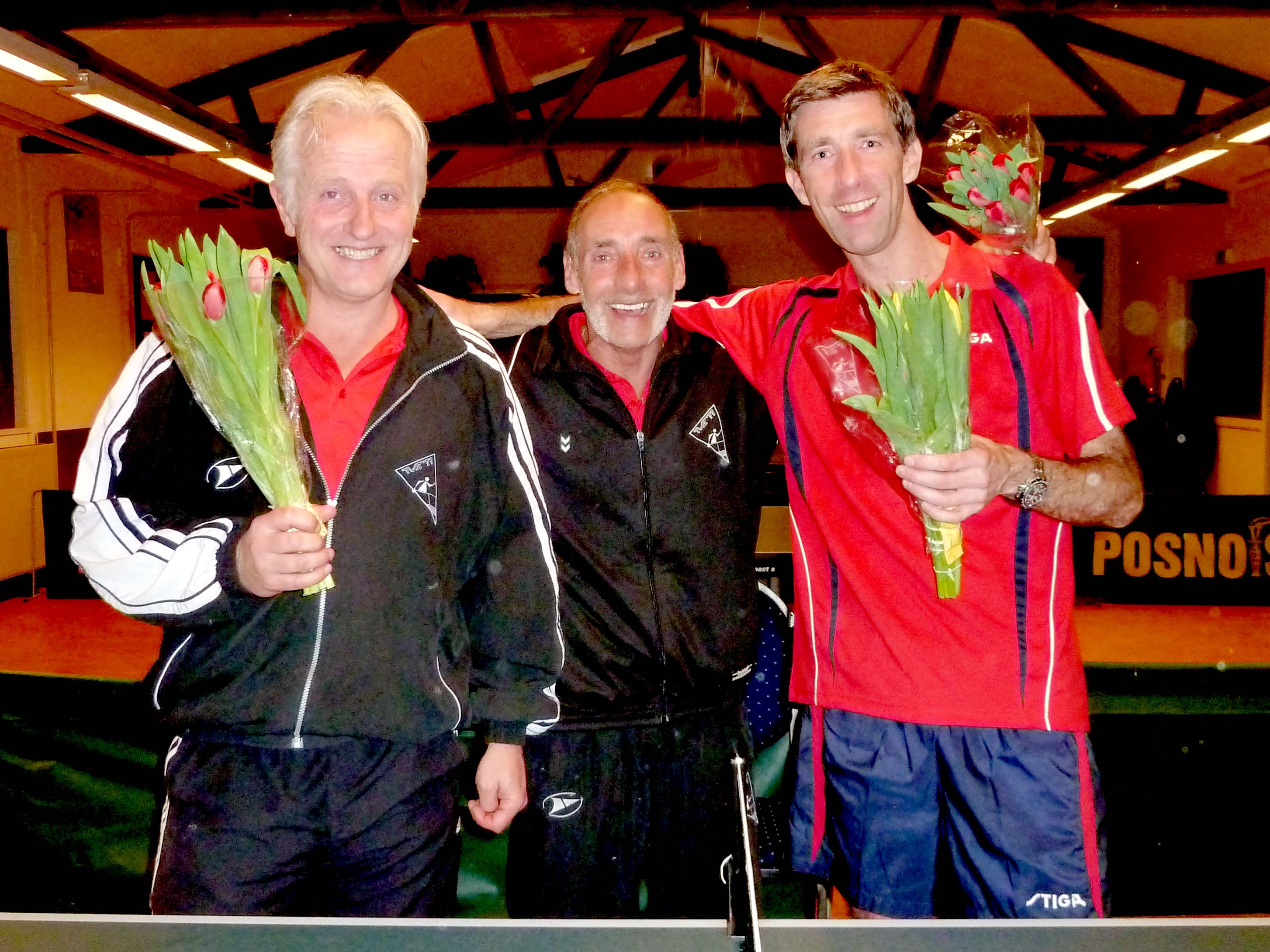 De kampioen Nico Joop en Patrick